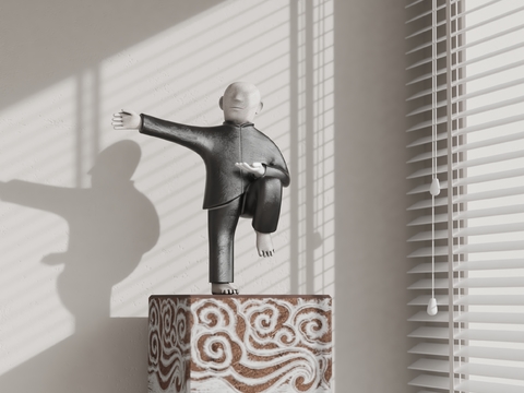 Neo-Chinese Style Tai Chi Sculpture