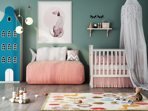 Nordic Crib Children's Sofa Combination