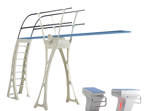 Modern diving board diving platform