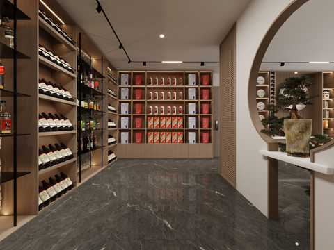 New Chinese Tea Tobacco&Wine Store