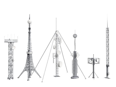 modern radar signal tower