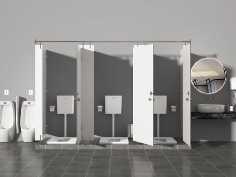 Modern toilet partition urinal squatting toilet