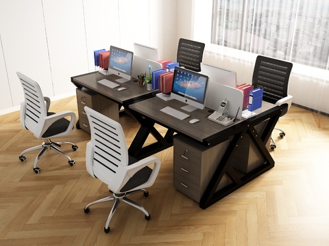 Card desk station