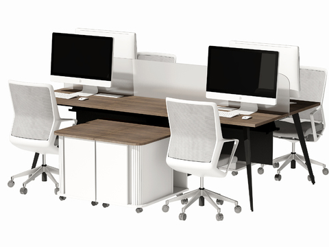 Modern Card Office Desk and Chair