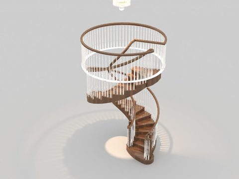 European classical solid wood spiral staircase for free