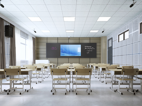 Modern School Classroom