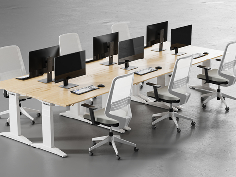 modern office desk and chair