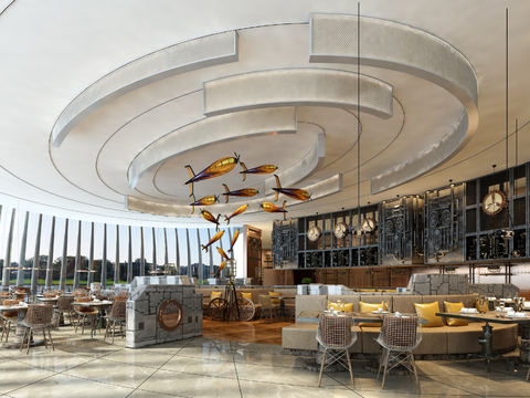 Industrial style western restaurant