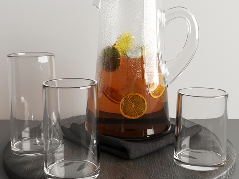 Modern Lemon Tea Glass Water Cup Kettle