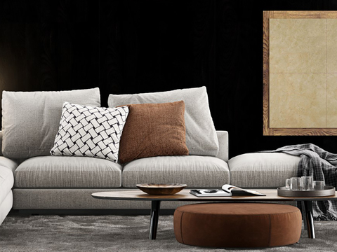 Italian Minotti modern sofa combination