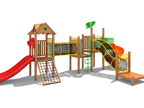 Modern children's slide climbing pipe