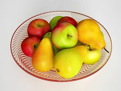 Modern Minimalist Threaded Glass Tray Fruit Free