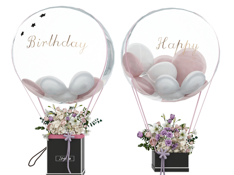 Modern wedding hydrogen balloon floral flower arrangement