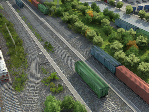 freight train station rail freight car