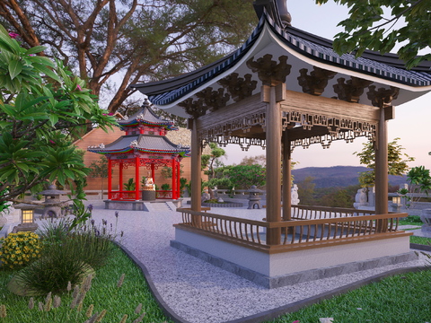 chinese garden landscape