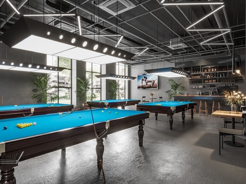 Billiard Room Billiard Entertainment Place