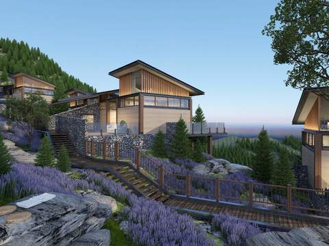 Natural Wind Mid-mountain Resort Villa Appearance