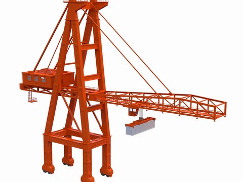 Modern crane tower