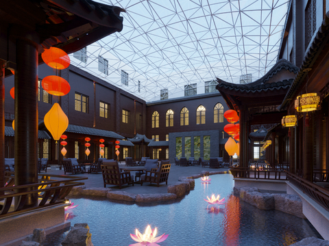 Chinese courtyard patio