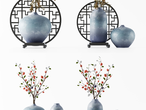 New Chinese Ceramic Vase Flowers