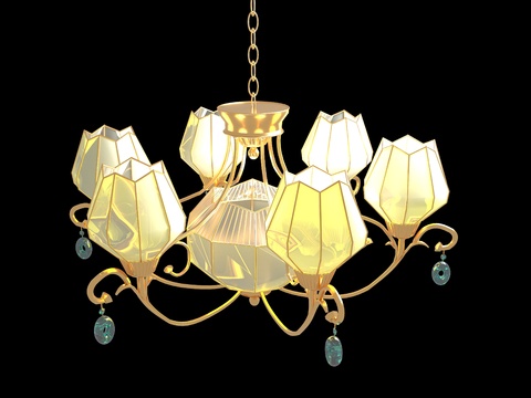 European chandelier multi-head chandelier free