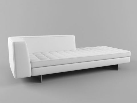 Modern Minimalist Metal Fabric Casual Chaise Free