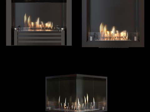 Industrial Wind Fireplace