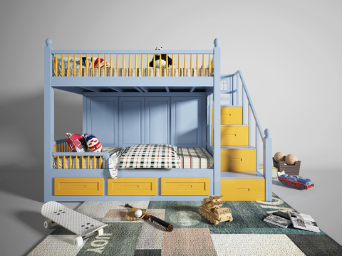 American-style bunk bed for children