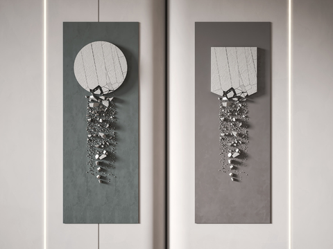 Modern three-dimensional wall decoration pendant