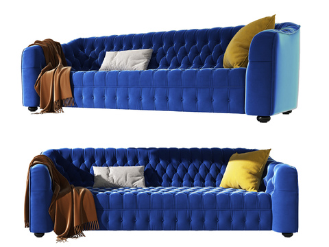 Jane's velvet multiplayer sofa