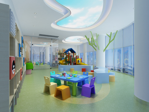 Modern Children's Activity Area