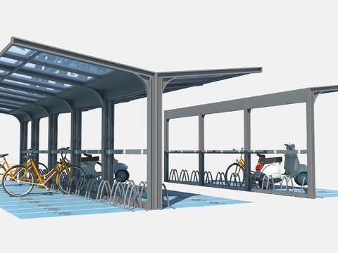 Modern non-motorized carport