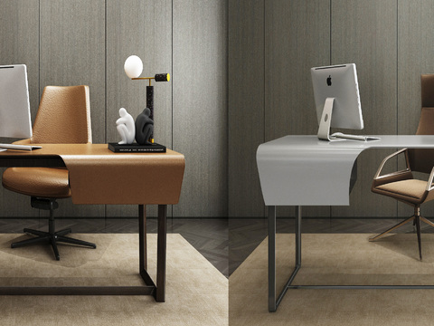 modern office desk and chair