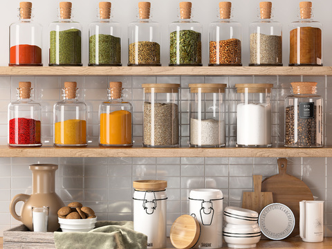 Modern seasonings bottle kitchen supplies