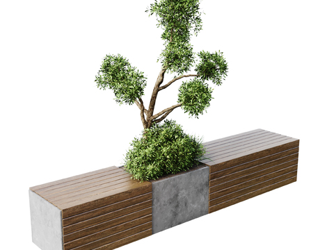 modern outdoor public bench