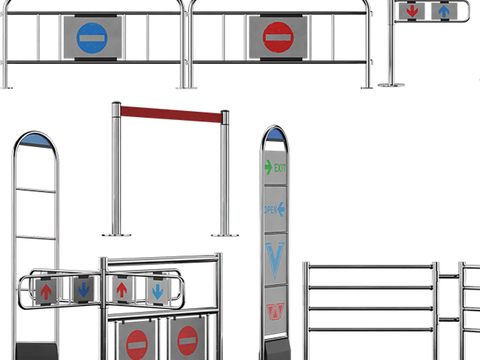 Queuing fence traffic barrier