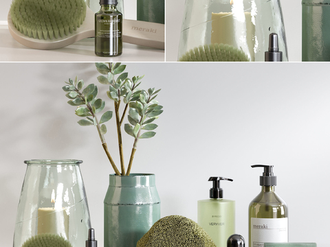 Modern Body Wash Vase Soap Combo