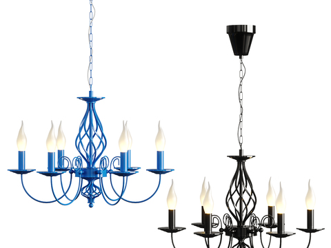 Mediterranean Candlestick Chandelier