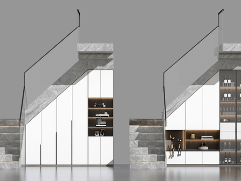 Modern Stair Locker