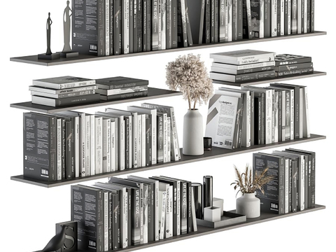 Modern Book Ornaments