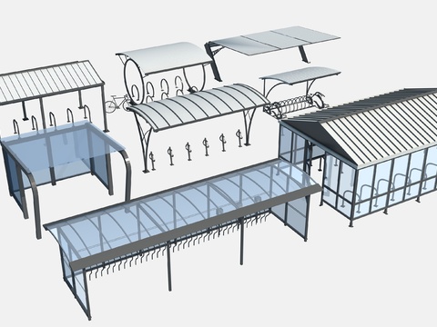 Modern carport bicycle frame