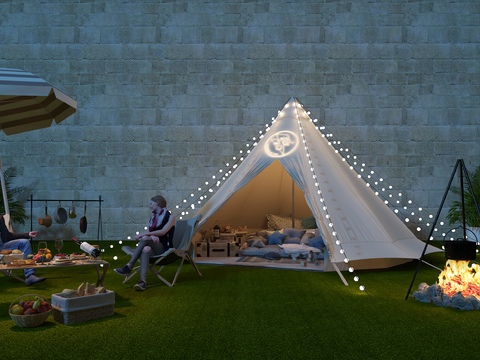 Tent Parasol Campsite