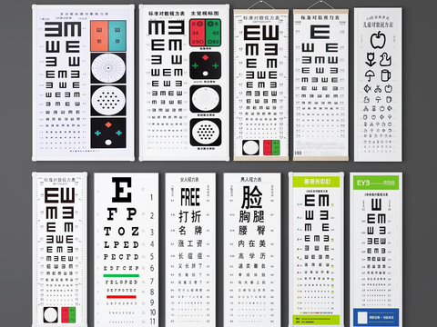 logarithmic visual acuity table myopia table hyperopia table