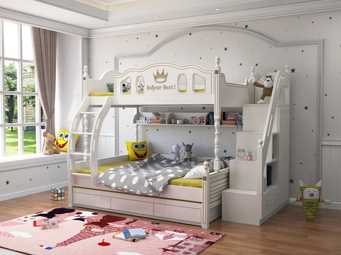 American-style bunk bed for children