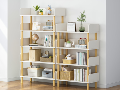 Modern Bookshelf Storage Rack