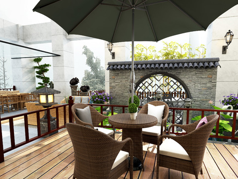 New Chinese Garden Terrace