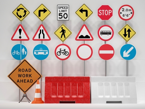 Modern Road Signs Signs