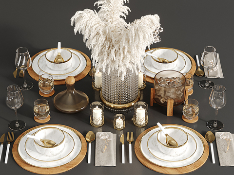 Modern Affordable Luxury Style Western Food Tableware