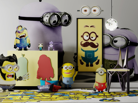 Modern Children's Minions Theme Toy Combo