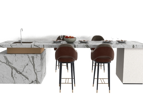 Modern Marble Bar Chair Free